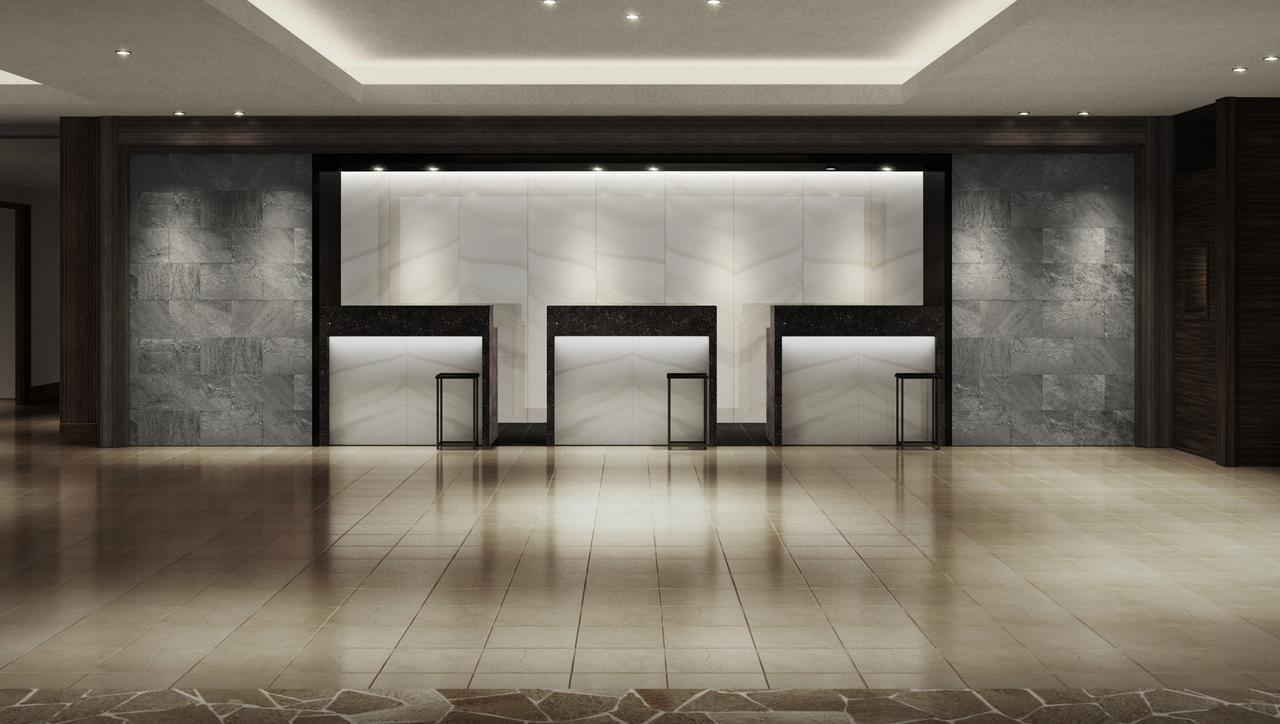 Nanki-Shirahama Marriott Hotel Kültér fotó 3D rendering of a lobby